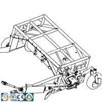 Windrow organic compost turner/ Towable compost turner